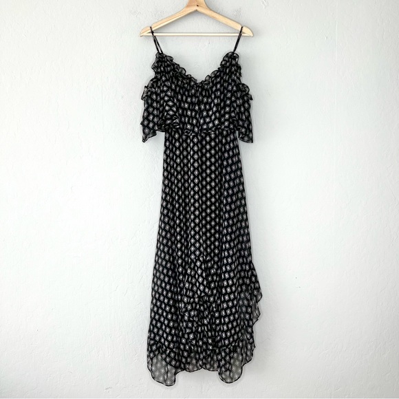 MISA Los Angeles Desi High Low Ruffle Maxi Dress - Picture 5 of 8